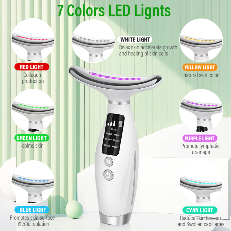 7-Farben-Gesichts-Nackenmassag – Red Light Therapy Device Bewertung und Preis